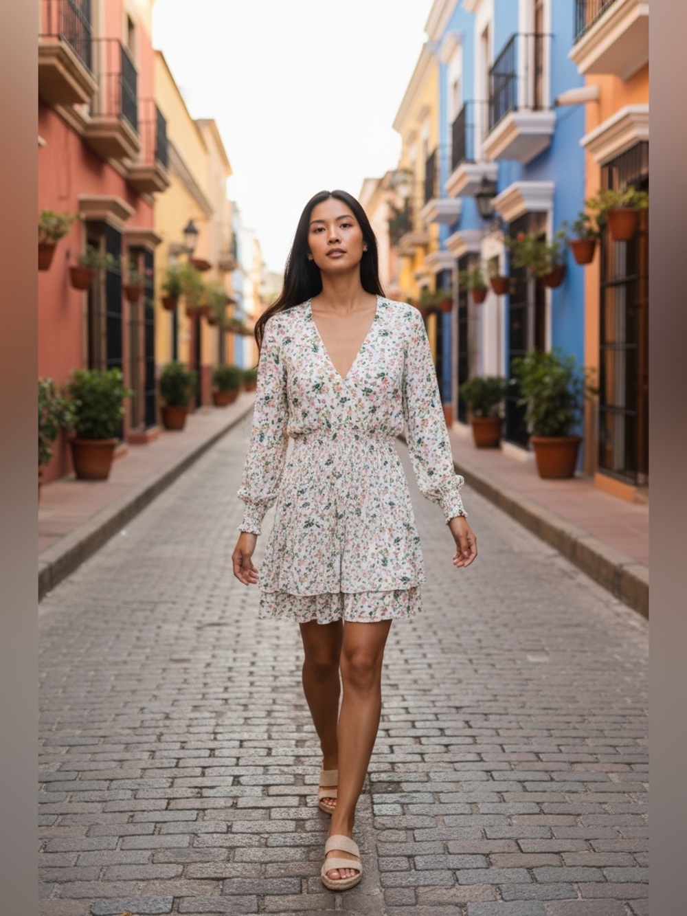 Banan Republic Floral Printed Dress